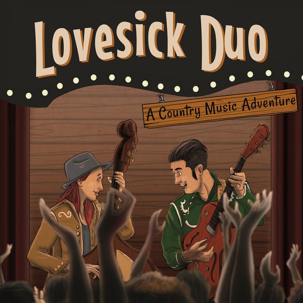 i LOVESICK DUO escono col nuovo album e fumetto 'A Country Music Adventure'