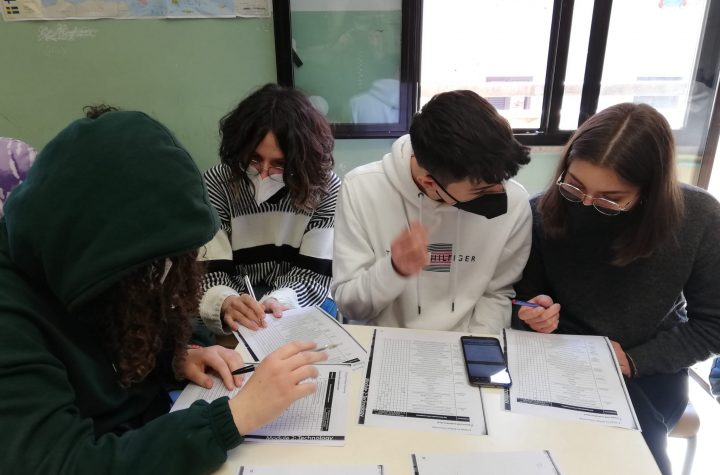 Gli studenti del Liceo Benedetto Croce di Palermo impegnati nel progetto